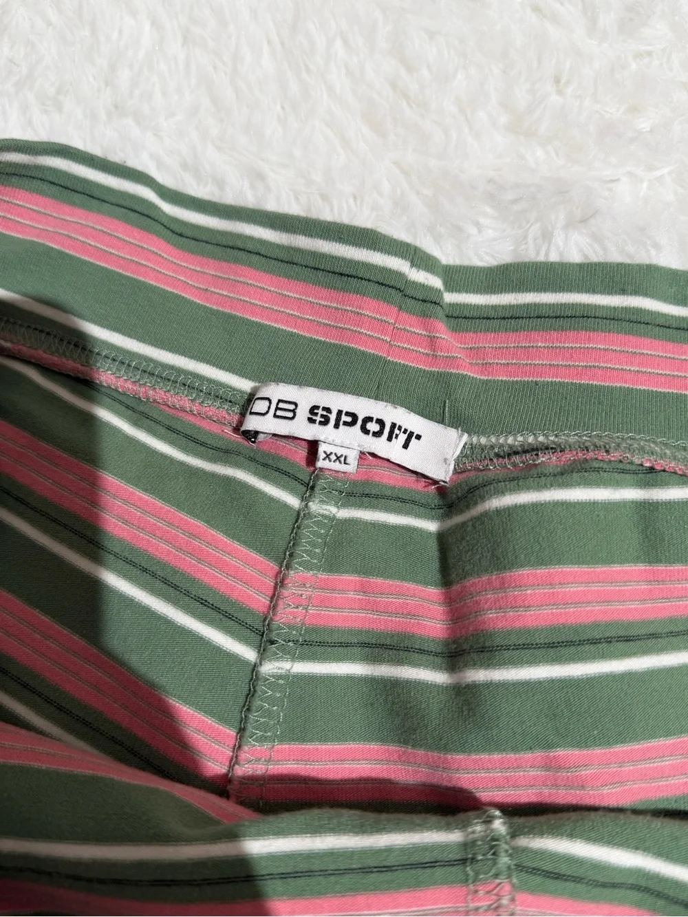 Dairy Boy XL/XXL Striped The Big Tee Mini Short Pink Friday Stripe Matching Set